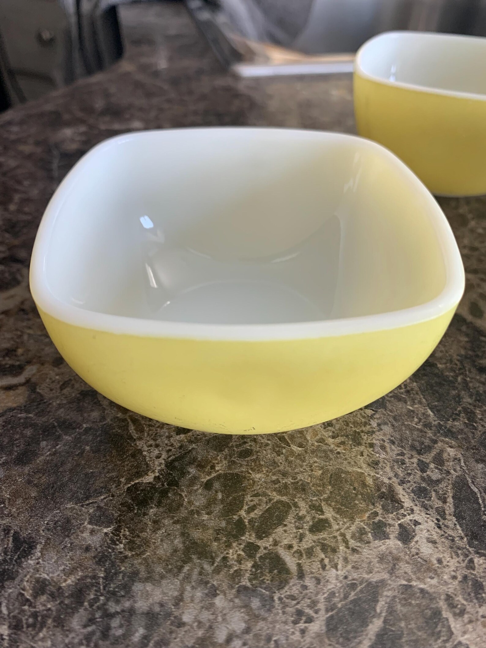 Pyrex 407 Pyrex 7 Oz. #407, Yellow Square Bowls, Set of 4, Vintage - Etsy