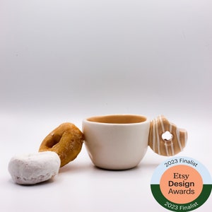 Handmade Ceramic Donut Cup