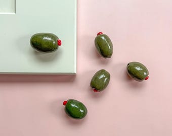 Handmade Stuffed Olive Knobs / Hangers | Made in USA