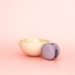 Handmade Mulberry Cream Macaron Cup | Made in USA
