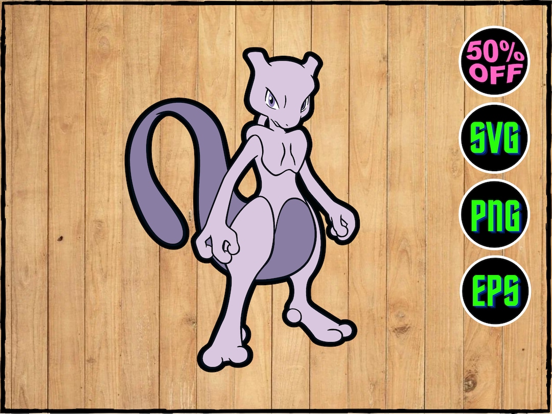 Mewtwo Svg Mewtwo Png Pokemon SVG Pokemon Cricut Vector - Etsy
