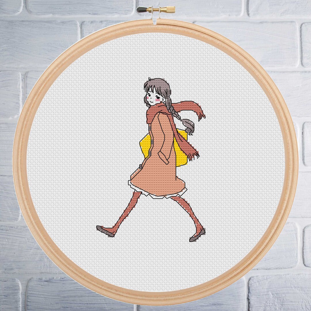 Cross Stitch Pattern Japanese Cross Stitch Pattern Anime Counted Cross Stitch Patterns Instant