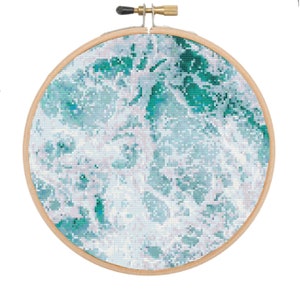 Cross stitch pattern modern Cross stitch pattern nature Cross stitch pattern ocean Counted cross stitch patterns Instant download PDF