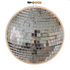 Cross stitch pattern discoball - Fun cross stitch pattern disco ball - Counted cross stitch pattern - Instant download pdf