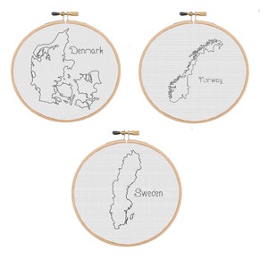 Kreuzstich Stickmuster Set Zählmuster Kreuzstichmuster Stickmuster Zählmuster Landkarte Kreuzstichmuster Kreuzstichmuster Landkarte