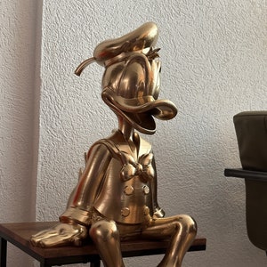 large donald duck 60cm gold color