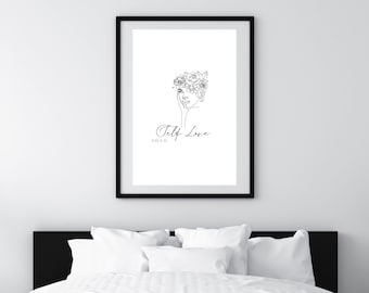 Self Love Art | Printable Art | Self Development Art | Home Decor | Wall Art | Women Empowerment Wall Art