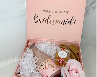 Caixas de presente personalizadas - Caixas de dama de honra / Caixa de nome personalizada / Caixa de lembrança / Caixa de presente / Caixa de proposta