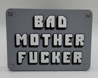 Hitch Cover - Bad Mother Fucker - For 2 Inch Hitch