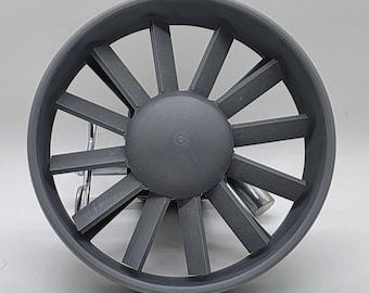 Hitch Spinner - Jet Air Spinner (Military Gray) - For 2 Inch Hitch