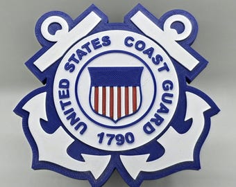 Hitch Cover - Coast Guard Emblem - For 2 Inch Hitch
