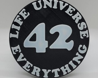 Hitch Cover - The Hitchhiker's Guide to the Galaxy - 42 - For 2 Inch Hitch