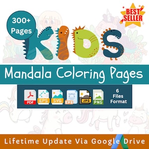 Relaxing Mandala Coloring Bundle, Kids Coloring Pages, Kids Coloring Book, Kids Activities, Coloring Page Printable Kids, Pdf Coloring Books