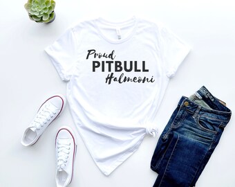 Proud PITBULL Halmeoni (Grandma in Korean) / Pitbull Shirt/ Dog Lover Shirt / Pitbull Supporter / Pitbull Lover Shirt / K9 Shirt / A100044