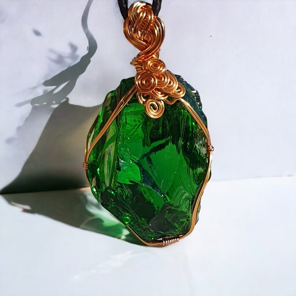 Emerald Shift Andara, Meester Hilarion/EE Raphael, hoge energie, helende vibratie, transformatie, hoge vibratie Handgemaakte 3,5 cm Mount