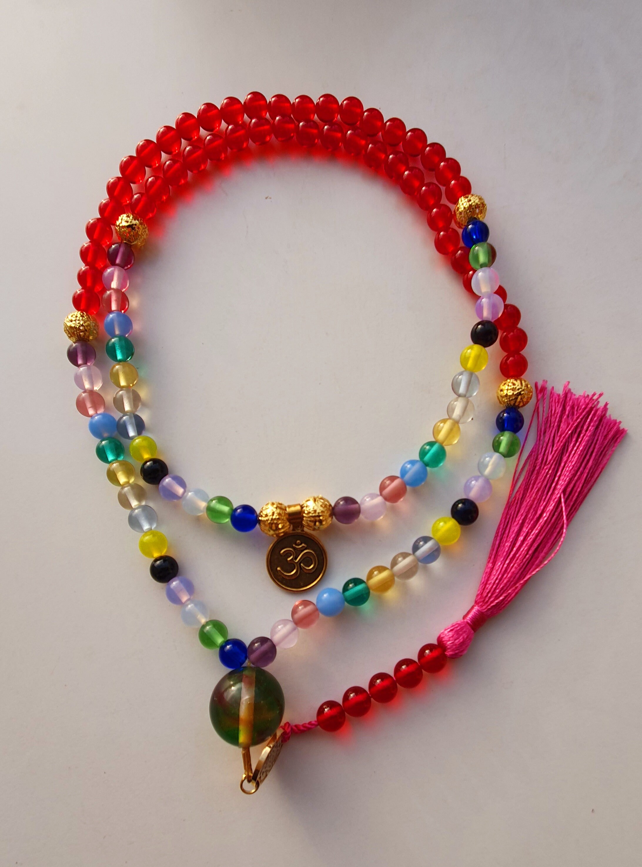 Celestial Heart Andara with connection to EE Uriel Mala Prayer Beads Healing Energy High Energy Transformation High Vibration Handcrafted