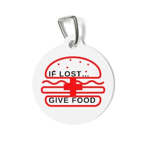 Pet Tag, Fake Emergency Pet tag, Pet Needs Food Tag