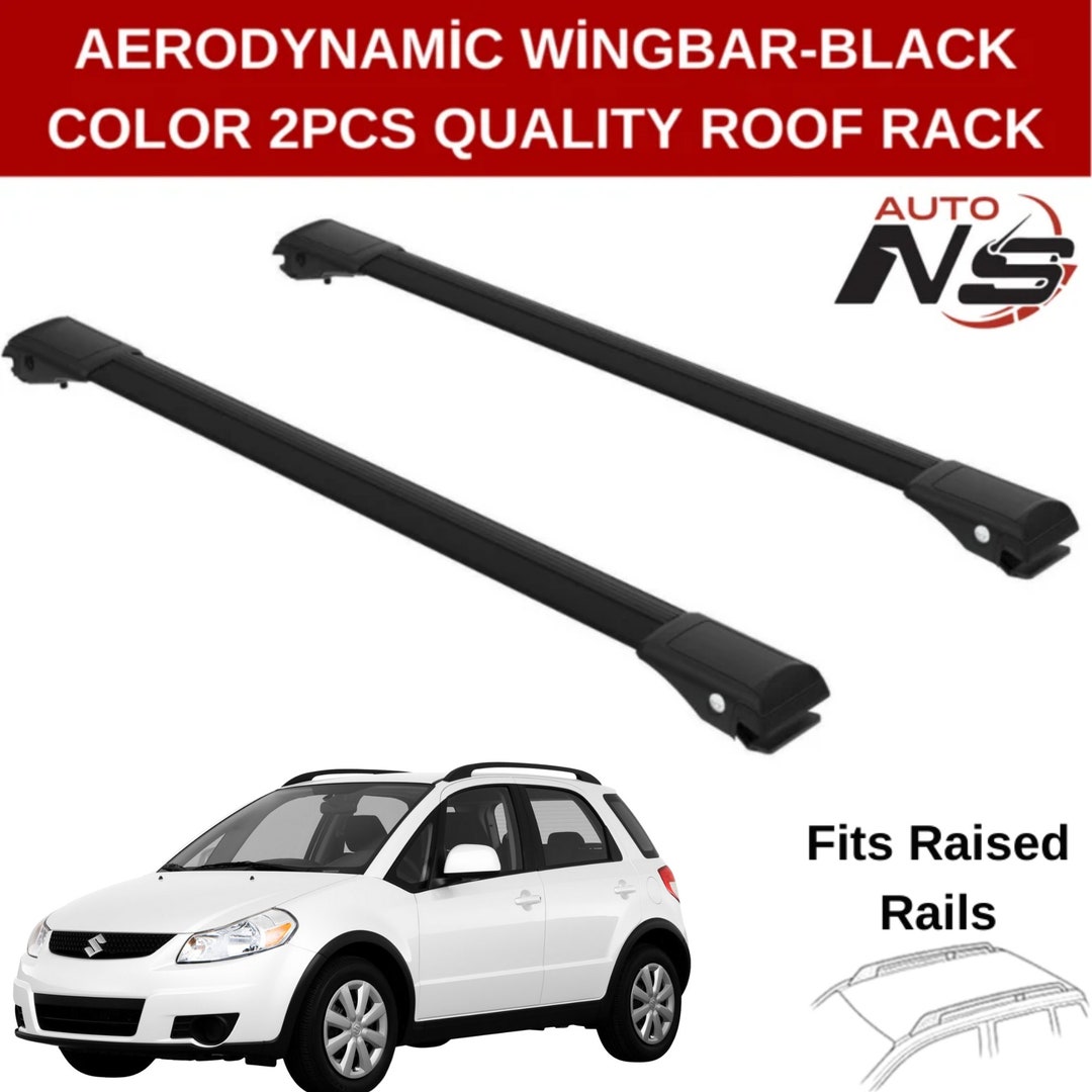 Roof Rack Cross Bars Luggage Carrier Aluminum Black Color for Suzuki ...