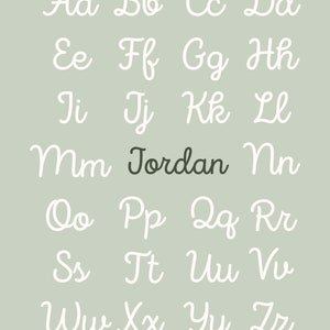 Custom Alphabet Poster #1