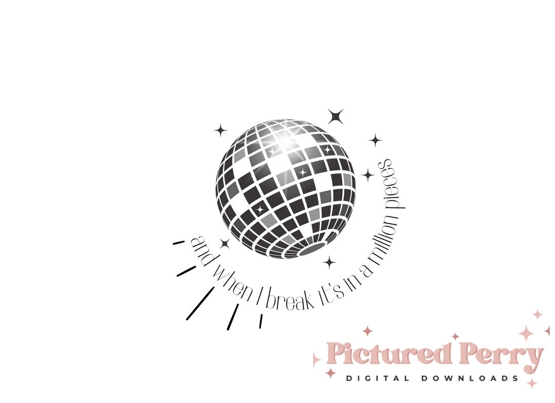 Taylor Swift PNG, Mirrorball Etsy