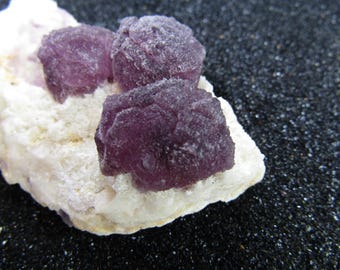 4.2" Purple Fluorite Crystals on Matrix, from Durango, Mexico