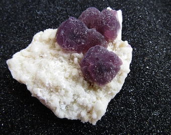 3.51" Purple Fluorite Crystals on Matrix, from Durango, Mexico