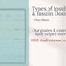 Insulin Dosing and Injection Study Guide, Pharmacology, Hand-drawn ...