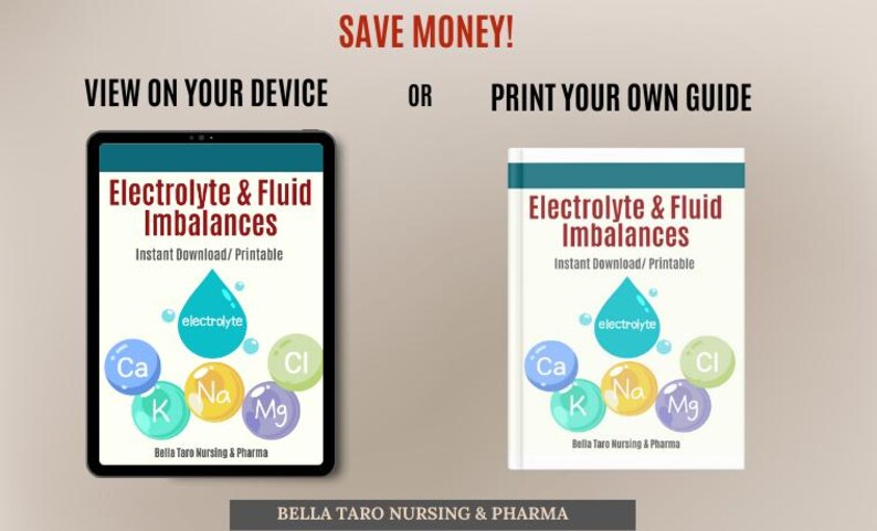 Fluid and Electrolyte Imbalances Bundle: Nursing Study Guide | Nursing ...