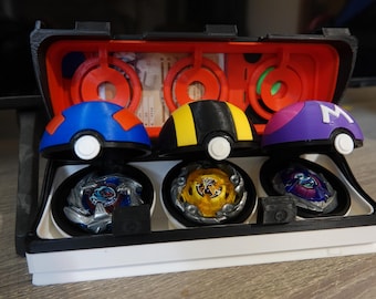 Beyblade X PokeDeck com tampa TopLoader