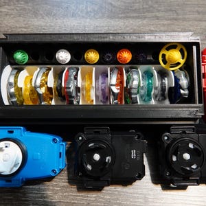 Modular Bey Box Organizer for Beyblade X + Ripcord --and-- Stack Lock Module (Beyblades, Launchers, and Ripcords not included)