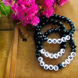 2 Timothy 1:7 Scripture Reminder Bracelets
