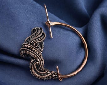 Copper penannular kilt or brooch pin