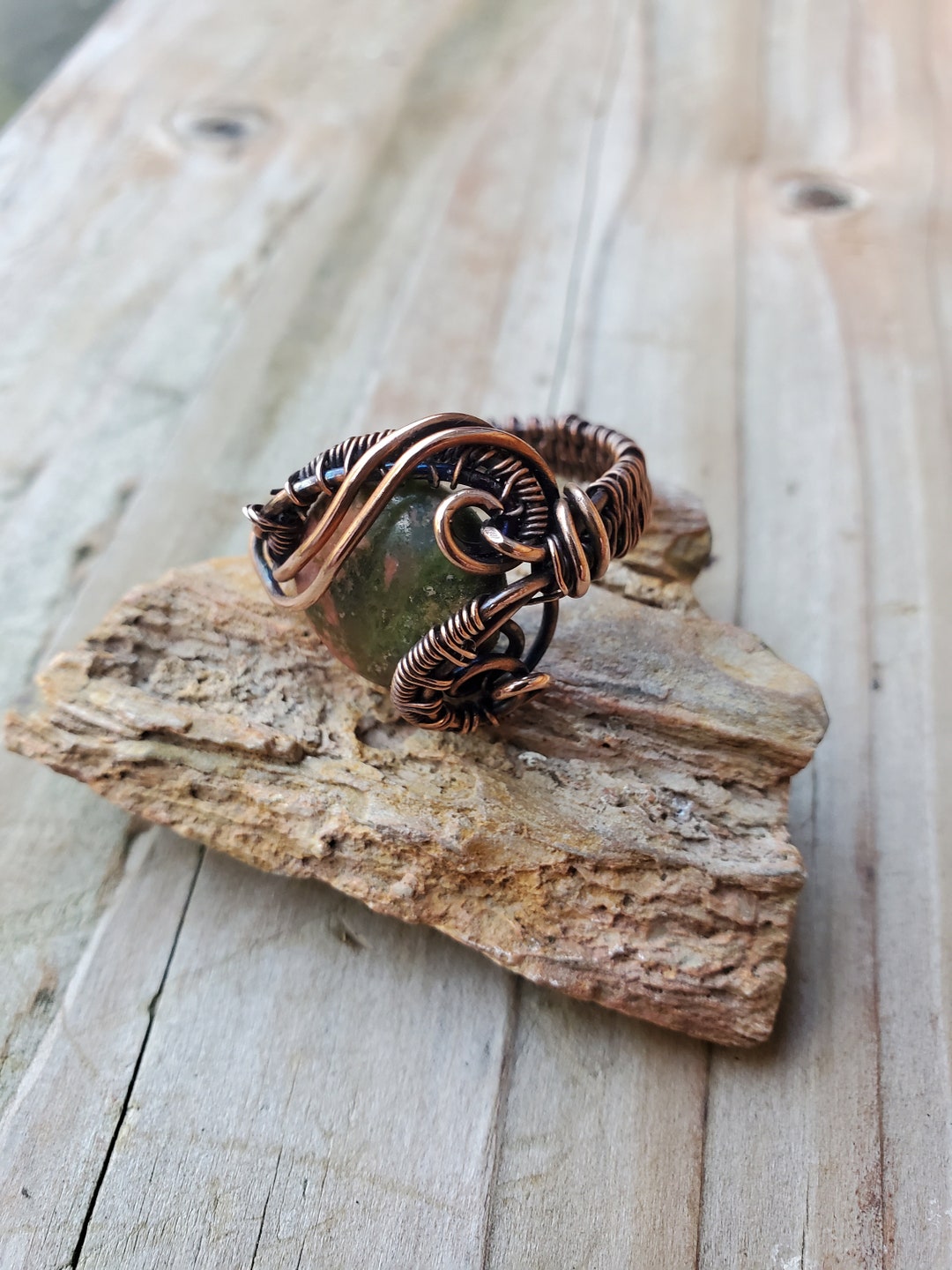 Unikite Copper Ring Hand Made in the USA - Etsy