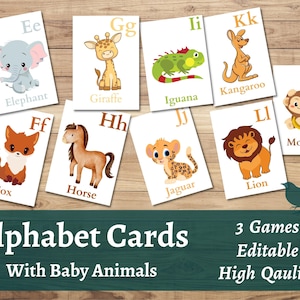 Alfabet Flash Cards, ABC, Communicatiekaarten, Preschool Curriculum, Leren Binder, Peuter Druk Boek, Montessori Materiaal, Klasse Decor