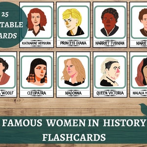 Famose donne importanti nella storia Flashcard, Flashcard di leader femministi femminili, Donne influenti in STEM, Raccoglitore di apprendimento, Libro occupato