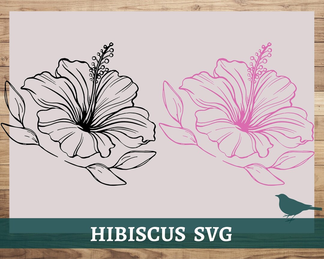 Hibiscus Svg Hibiscus Flower Svg Hawaiian Svg Botanical - Etsy