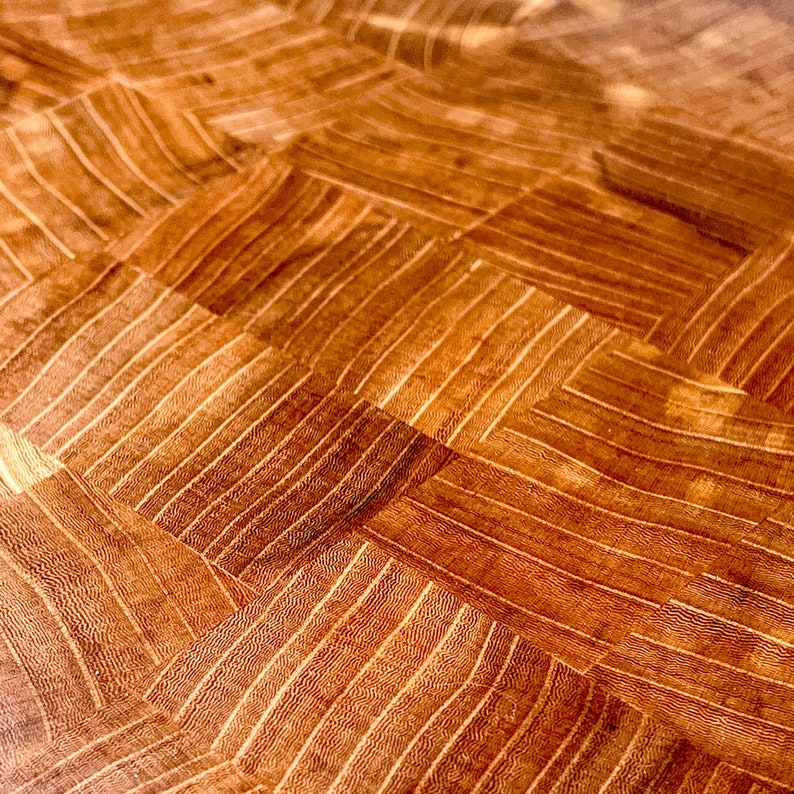 End Grain Red Elm Cutting Board Etsy