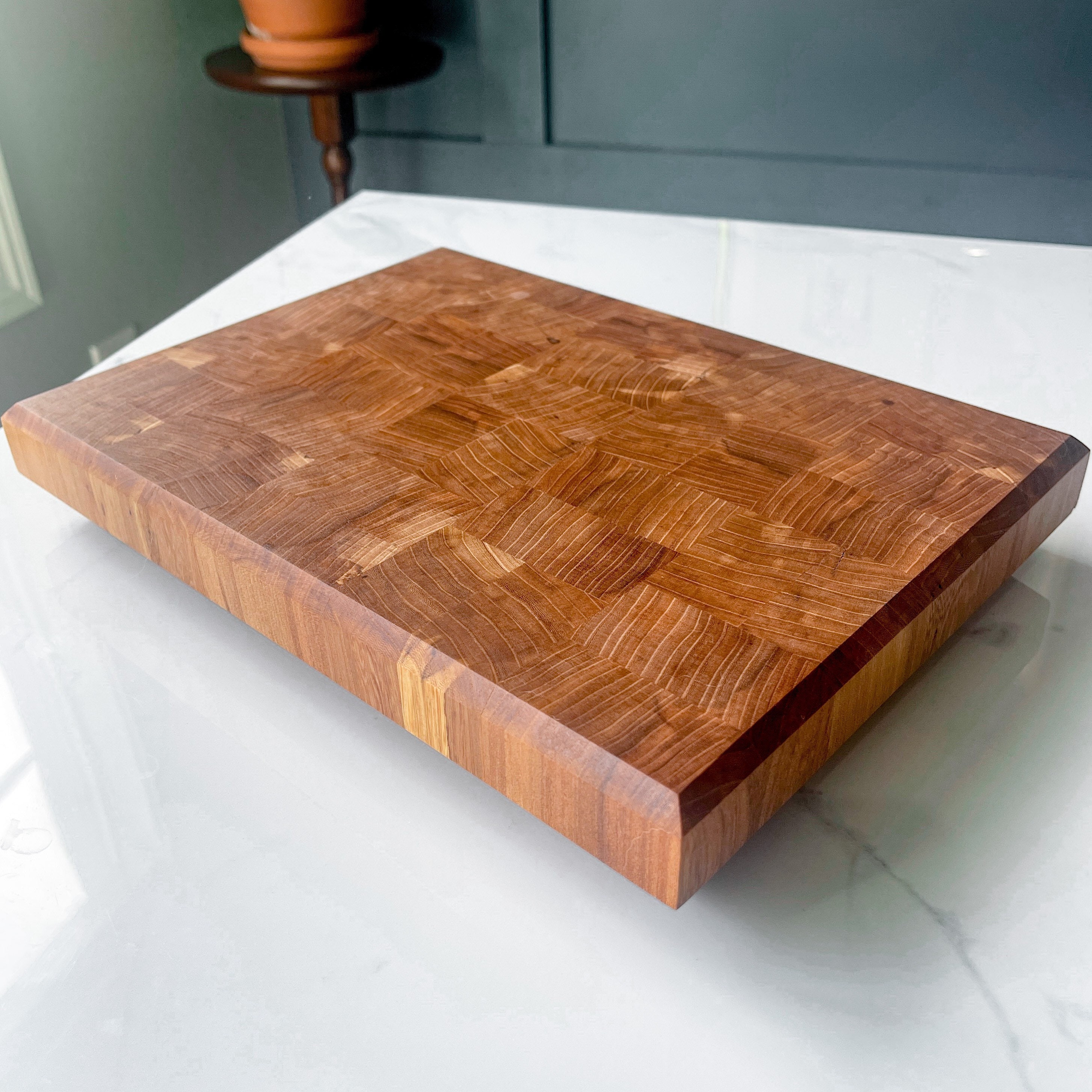 End Grain Red Elm Cutting Board - Etsy