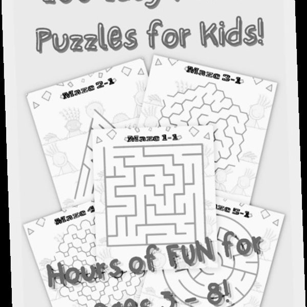 100 Easy Maze Puzzles for Kids