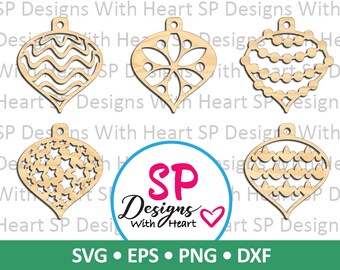 Globes Ornament Designs 26-30, Digital Vector Files, svg, eps, png, dxf, jpg, CNC Laser, Cricut, Silhouette, Instant Download