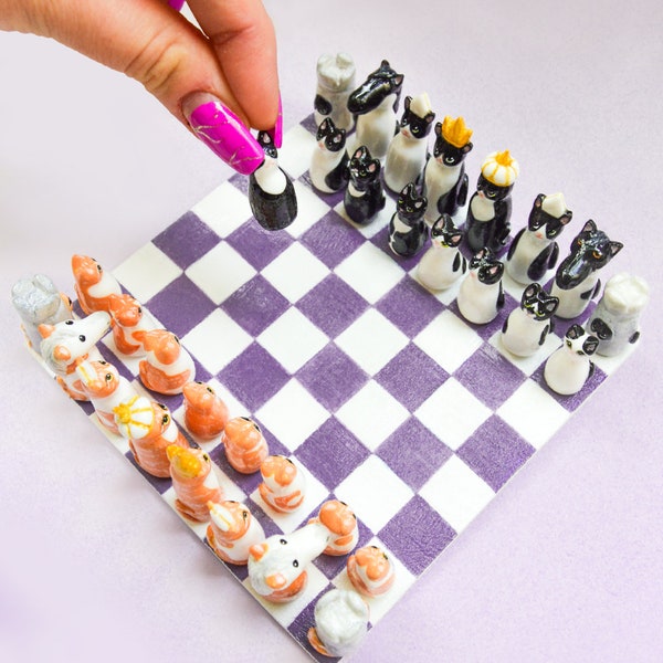 Cat Chess Set