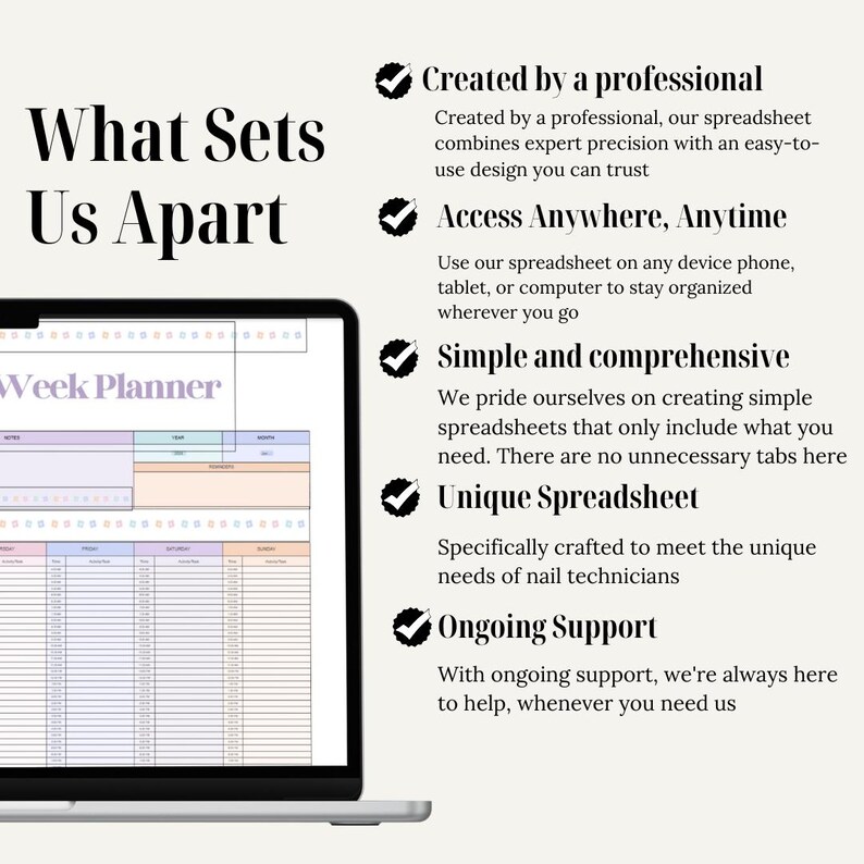 Hourly Week Google Sheet, Time Blocking Schedule, Weekly Planner ...