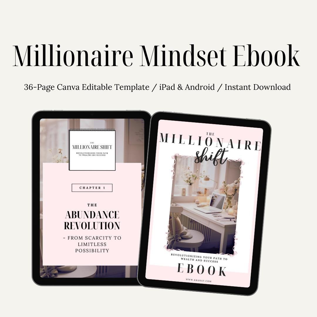 Millionaire Mindshift Workbook, Money Mindset Coach, Rich Girl Ebook ...
