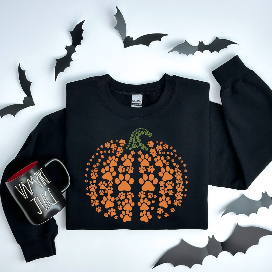 Paw Pumpkin DTF Transfer Dog Paws Pumpkin Dtf Heat Transfer Heat