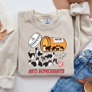 DTF Transfer | Border Collie anti depressants dtf | Heat transfer | Heat transfer ready to press | DTF Border Collie pills| Direct to film