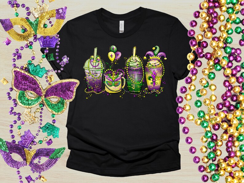 DTF Transfer Mardi Gras Drinks Mardi Gras Drinks Heat - Etsy