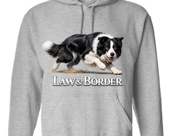 Law & Border Shirt, Border Collie Comfort Colors Tee, Funny Dog Lover Shirt, Herding Dog Graphic Tee, Black and White Collie Shirt Hoodie