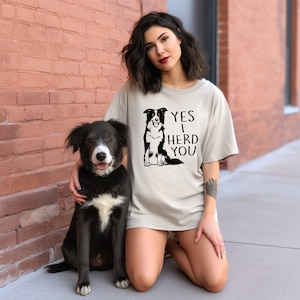 DTF Transfer I Herd You | Border Collie dtf | Heat transfer ready to press | Agility Dog | Direct to film | Herd Dog transfer | Collie