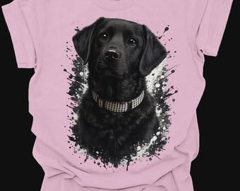 Black Lab shirt design. Beautiful Black Labrador Retriever. Black lab shirt, lab tshirt, black lab shirt, retriever tee, Labrador shirt