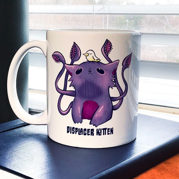 Displacer Kitten | Dnd Mug | Dnd Gifts | Dnd Cup | Dungeons and Dragons | Rpg mug | dnd cup | coffee mug | Dnd Monster | Funny Cat | MTG
